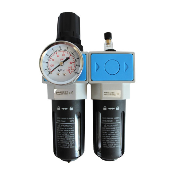 Air preparation units from 1/4″ to 1″, 1850~8100 l/min, 10 bar, 25 µm (SA-CU)