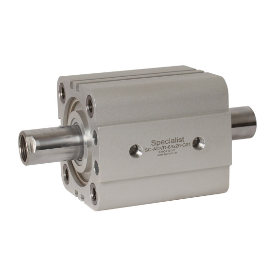 Compact short-stroke pneumatic cylinder of the SC-ADV series