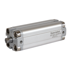 Compact short-stroke pneumatic cylinder of the SC-ADV series