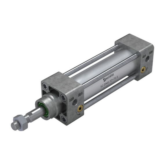 Pneumatic cylinders of the SC-DNG series according to the ISO 15552 (ISO 6431) standard with a round sleeve and a piston diameter of 125-320 mm