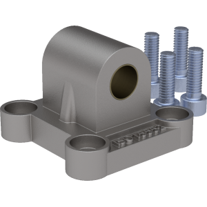 Rear trunnion covering type SC-ISO6431-CA for pneumatic cylinders ISO 15552