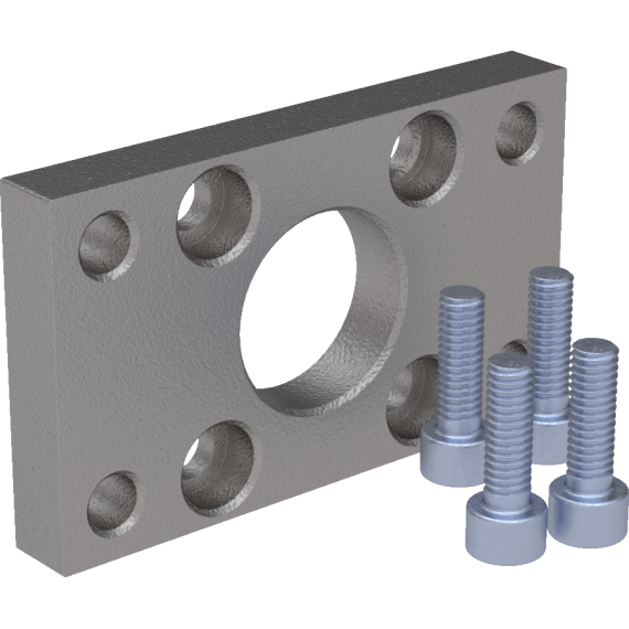SC-SC-FA series mounting flange for ISO 6430 pneumatic cylinders