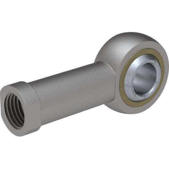Spherical tip of the SC-UJ series on the rod of the pneumatic cylinder