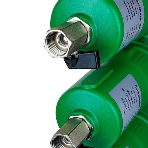 Air preparation unit for a 1″ compressor for 2.3 m²/min cleaning 0.01 μm