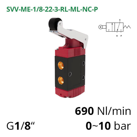 Micro pneumatic distributors 3/2 series 120 Aircomp without fixation