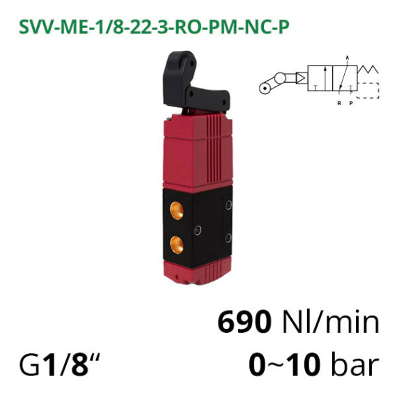 Micro pneumatic distributors 3/2 series 120 Aircomp without fixation