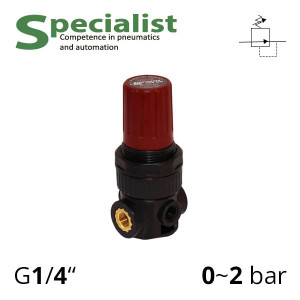 Regulator without excess air pressure reset 1/8″~1/4″, 0~12 bar, 900 l/min (AIRCOMP SSA-MR-A series)