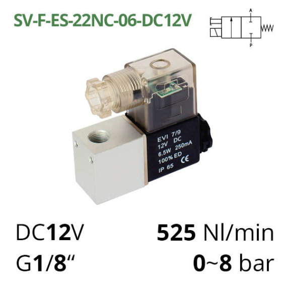 Solenoid valves 2/2 normally closed SV-F series