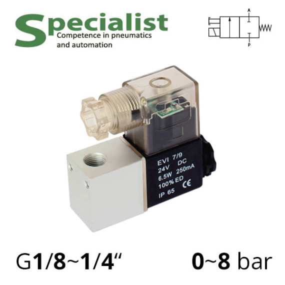 Solenoid valves 2/2 normally closed SV-F series
