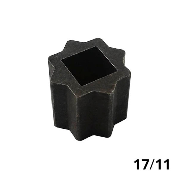 Adapter square 17x11 mm for pneumatic drive