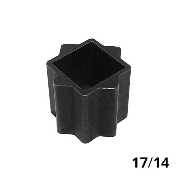 Adapter square 17x14 mm for pneumatic drive