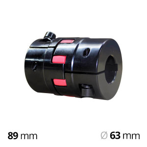 Cam clutch with elastic star element Ø63x89 for drive