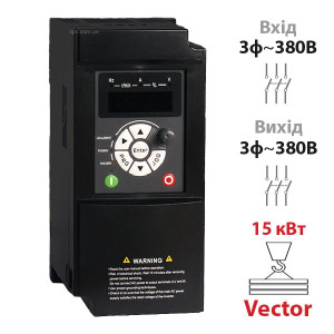Vector frequency converter 15 kW, 3F~3F/380V (SPLC-CV20-15G4)
