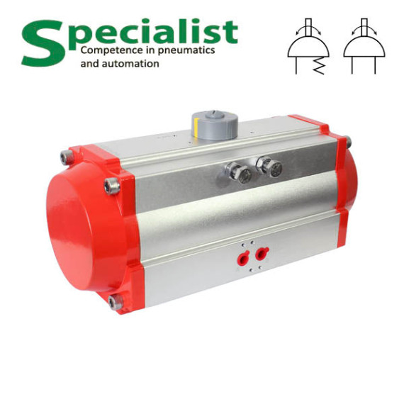 Rotary pneumatic actuator for shut-off valves SC-RAT/RST125-DA