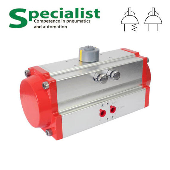 Rotary pneumatic actuator for shut-off valves SC-RAT/RST92-DA