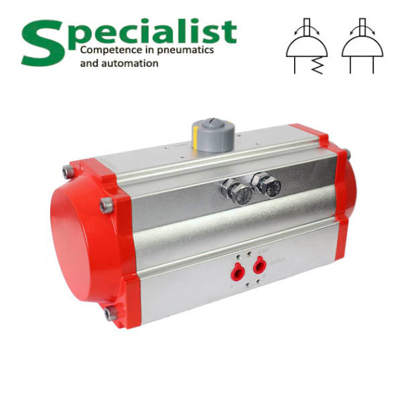 Rotary pneumatic actuator for shut-off valves SC-RAT/RST105-DA