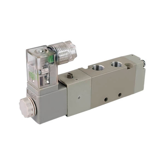 Pneumatic distributors 4V110-06 5/2 with one-way electric control