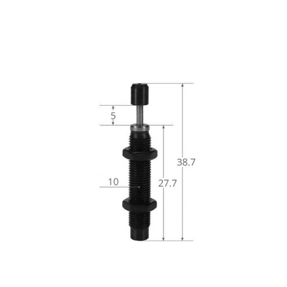 Non-adjustable hydraulic shock absorbers of the SC-AC series