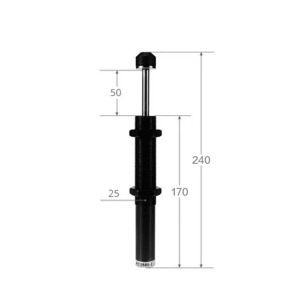 Non-adjustable hydraulic shock absorbers of the SC-AC series