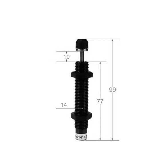 Non-adjustable hydraulic shock absorbers of the SC-AC series