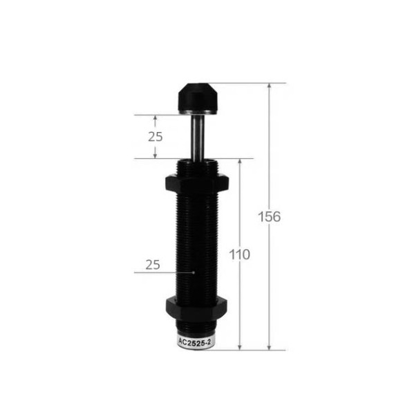 Non-adjustable hydraulic shock absorbers of the SC-AC series