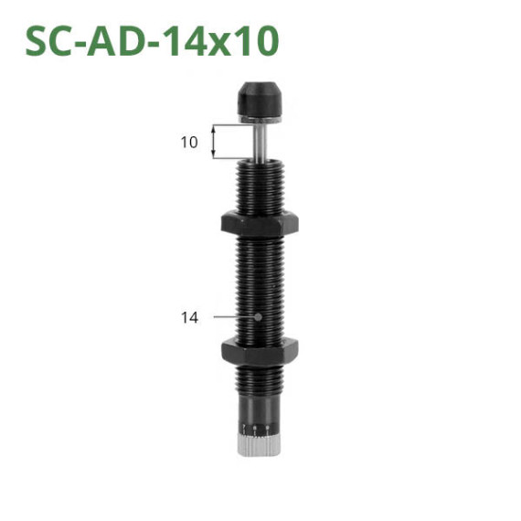 Adjustable hydraulic shock absorbers of the SC-AD series