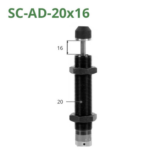 Adjustable hydraulic shock absorbers of the SC-AD series