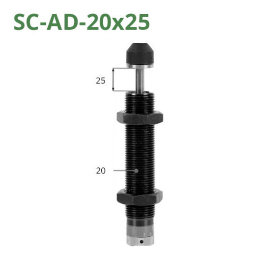 Adjustable hydraulic shock absorbers of the SC-AD series