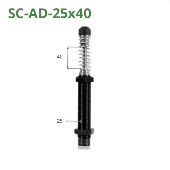 Adjustable hydraulic shock absorbers of the SC-AD series