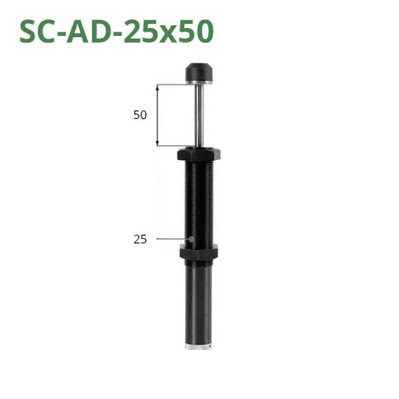 Adjustable hydraulic shock absorbers of the SC-AD series
