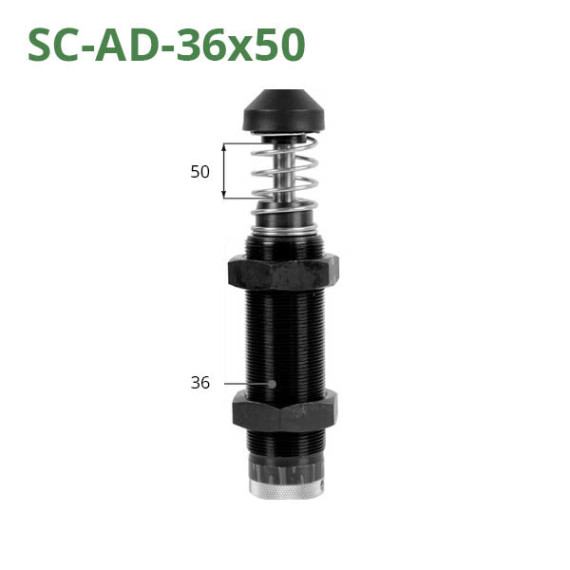 Adjustable hydraulic shock absorbers of the SC-AD series