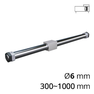 Rodless pneumatic cylinders magnetic SC-CG series