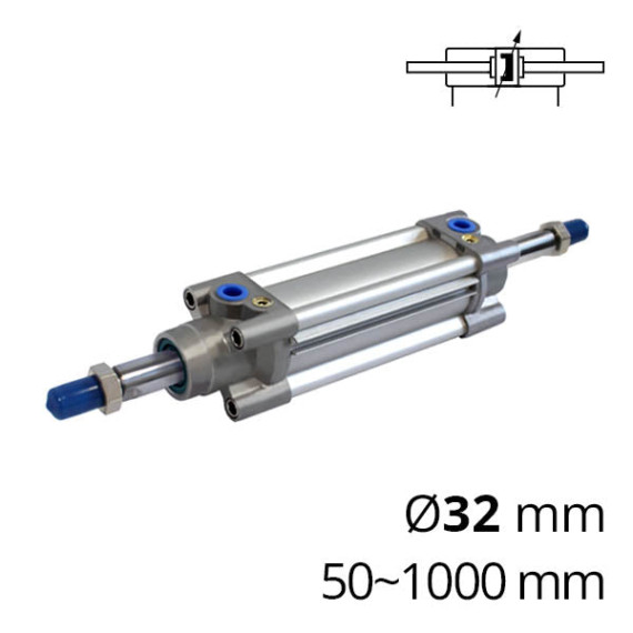 Pneumatic cylinders with a through rod SC-CPID series according to the standard ISO 15552 (formerly ISO 6431)