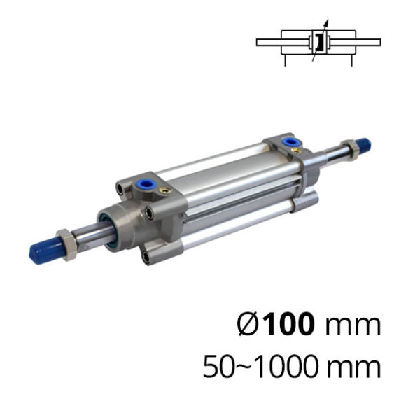 Pneumatic cylinders with a through rod SC-CPID series according to the standard ISO 15552 (formerly ISO 6431)