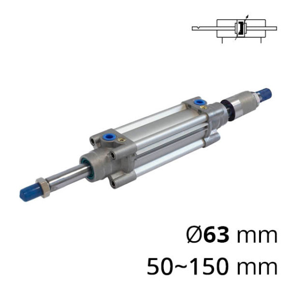 Pneumatic cylinders with stroke control of the SC-CPIJ series according to the ISO 15552 (ISO 6431) standard