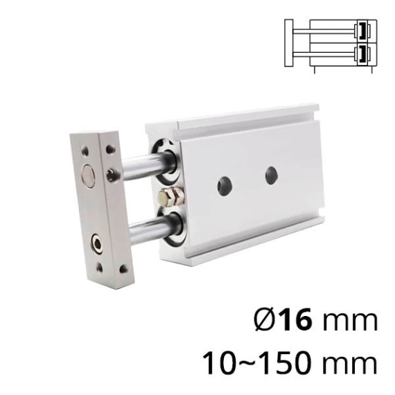 Two-rod pneumatic cylinder SC-CXS series