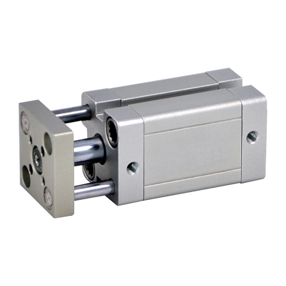 Pneumatic cylinders with an anti-rotation platform of the SC-ANDR series according to the ISO21287 standard