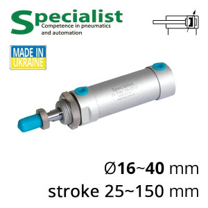 SC-MAL-U series round air cylinder with cut back cover