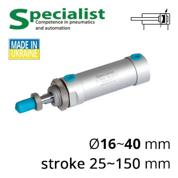 SC-MAL-U series round air cylinder with cut back cover