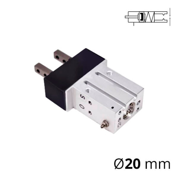Heavy-duty parallel pneumatic gripper of the MHK series