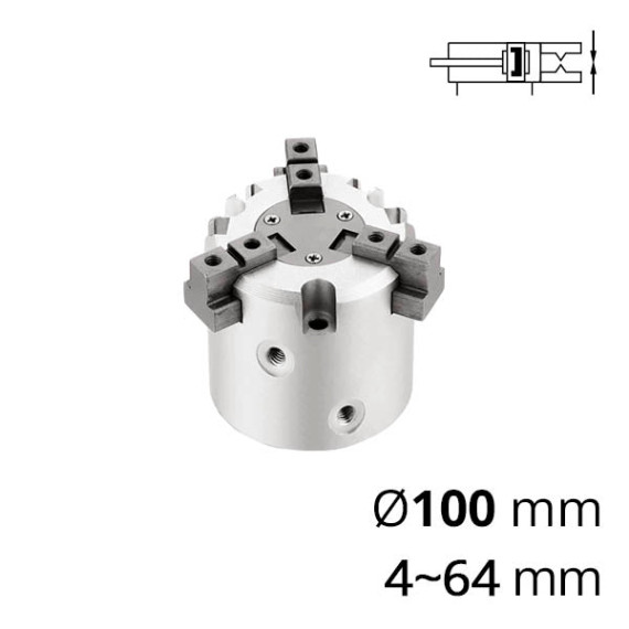 Cam pneumatic gripper with 3 fingers SC-MHS3 series