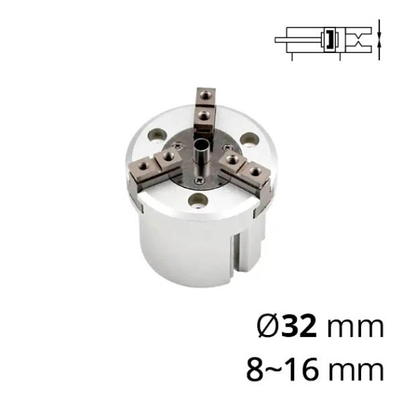 SC-MHSH3 series 3-finger pneumatic cam gripper and pusher