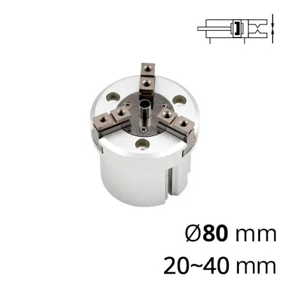 SC-MHSH3 series 3-finger pneumatic cam gripper and pusher