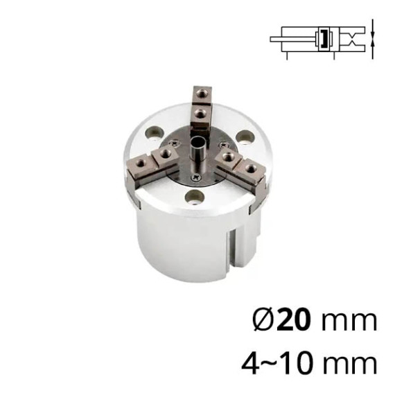 SC-MHSH3 series 3-finger pneumatic cam gripper and pusher