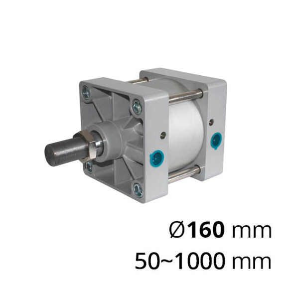 Pneumatic cylinders of the SC-SC series with a one-sided rod and a piston diameter of 125-320 mm
