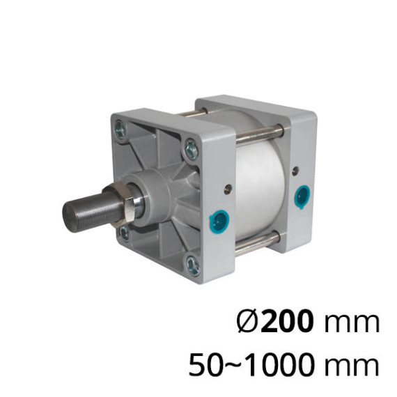 Pneumatic cylinders of the SC-SC series with a one-sided rod and a piston diameter of 125-320 mm