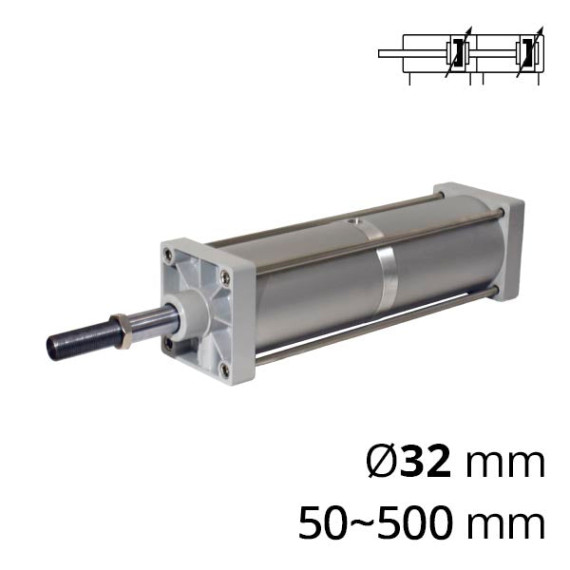 Tandem pneumocylinder power SC-SCT series