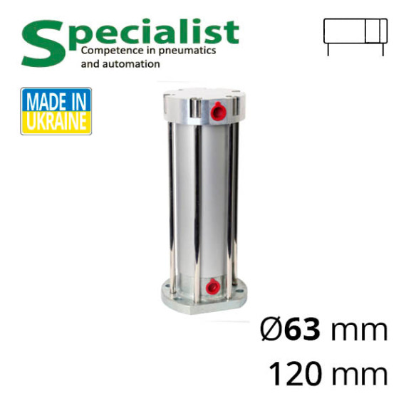 Pneumatic hammer SC-SM-63X120 for silos and bunkers of bulk materials