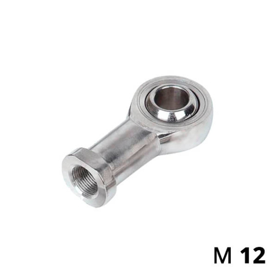 Spherical tip of the SC-UJ series on the rod of the pneumatic cylinder
