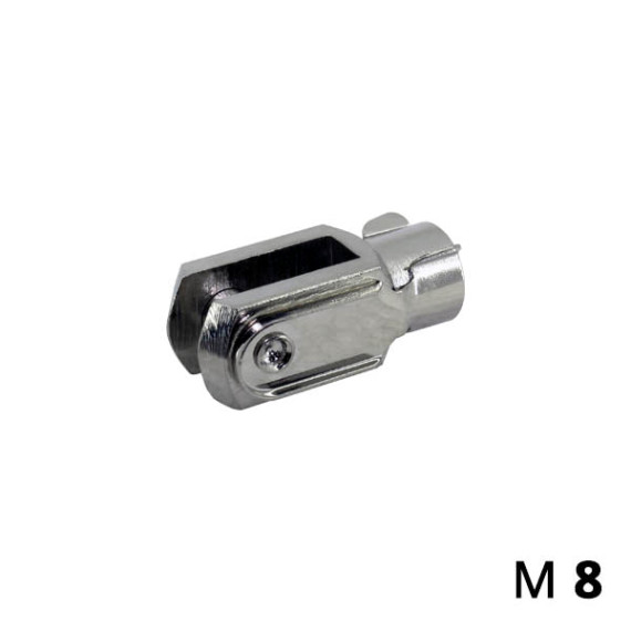 Y-shaped joint tip of the SC-Y series on the rod of the pneumatic cylinder